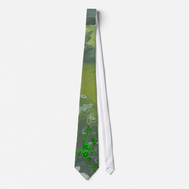 Corbata RANA VERDE de SHARON SHARPE (Anverso)