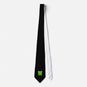Corbata Rana verde. El parecer confundido
