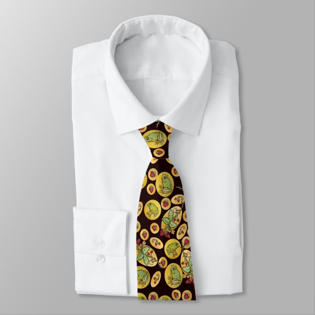 Corbata Ranas de fresa para siempre (Atado)