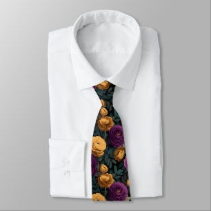Corbata Ranunculus Floral Minimalista para el Día del Padr