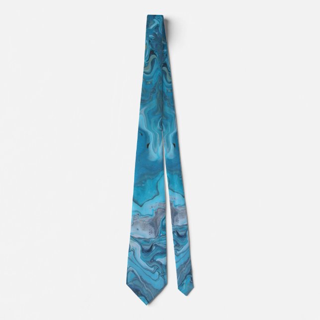 Corbata Rapsodia en turquesa (Anverso)