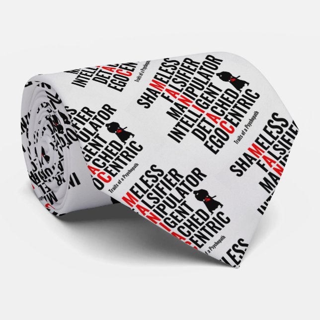 Corbata Rasgos de un psicópata (Enrollado)