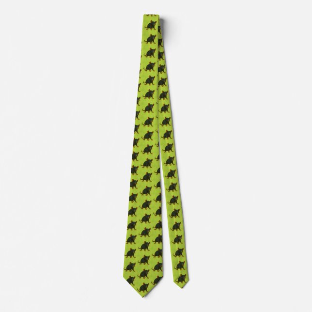 Corbata Rata:Verde (Anverso)