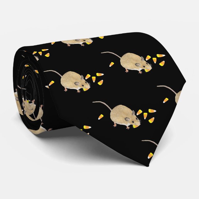Corbata Ratón con cuernos de caramelo (Enrollado)