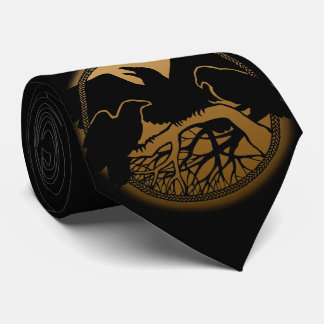 Corbata Raven Art Ties Wildlife Crow / Raven Necktie Regal
