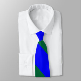 Corbata Raya amplia azul y verde de la universidad