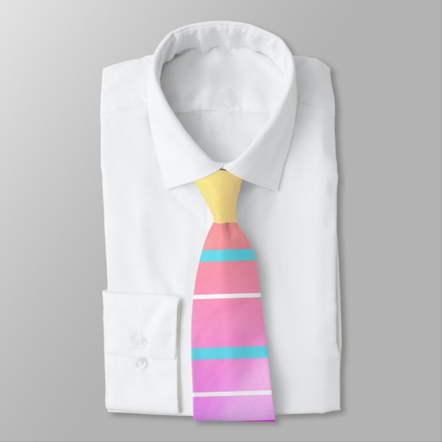 Corbata Raya de Digitaces de los pasteles de Vaporwave (Atado)