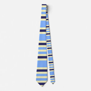 CORBATA RAYADO AZUL MARINO Y AZUL CIELO