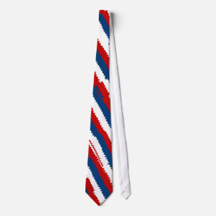 Corbata Rayado blanco azul rojo