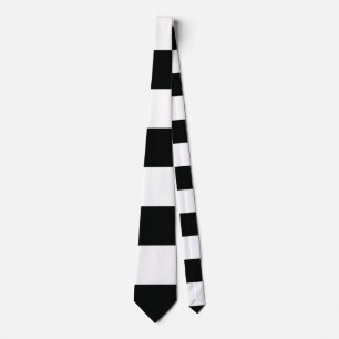 Corbata Rayado (negro y blanco   Personalizable horizontal