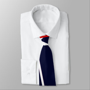 Corbata Rayas abstractas rojas y blancas sin fisuras en un