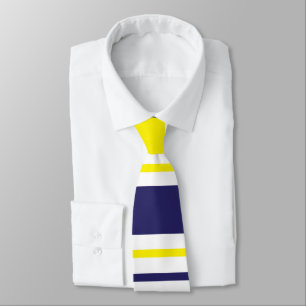 Corbata Rayas Amarillo Azul Rojo Patrón