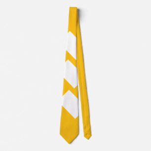 Corbata Rayas Anchas Diagonales Amarillo Soleado 