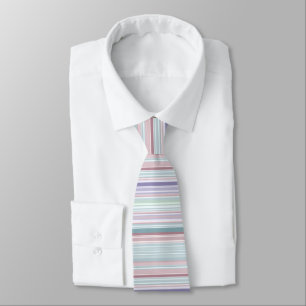 Corbata Rayas Aqua, Rubor y Lavanda