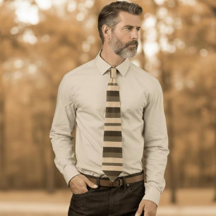 Corbata rayas audaces - tonos sepia