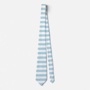 Corbata Rayas Azules Claras y Blancas