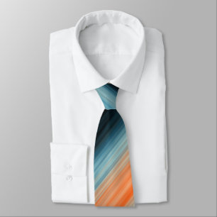Corbata Rayas azules naranjas
