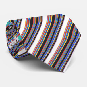 Corbata Rayas azules negras lindas