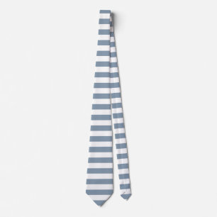 Corbata Rayas Azules Polvorientas y Blancas