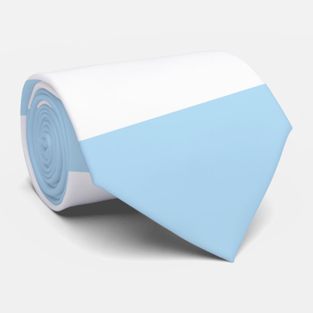 Corbata Rayas azules, rayas blancas, patrón rayado (Enrollado)