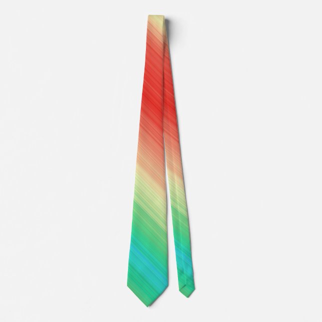 Corbata Rayas azules rojas y verdes (Anverso)