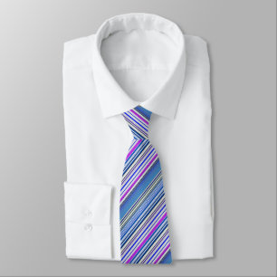 Corbata Rayas azules violetas lindas