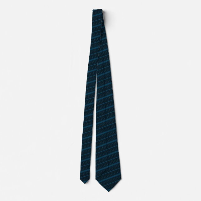 Corbata Rayas Azules y Negras (Reverso)