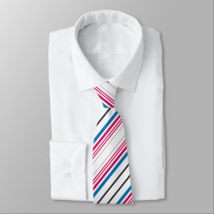 Corbata Rayas blancas azules lindas