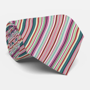 Corbata Rayas blancas coloridas lindas