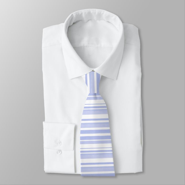 Corbata Rayas blancas de perinaje suave (Atado)