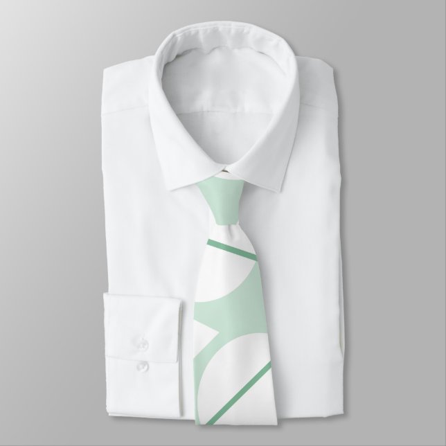 Corbata Rayas Chevron Modernas Geométricas (Atado)