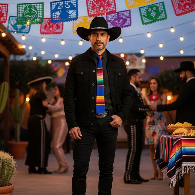 Corbata rayas coloridas de serape (Subido por el creador)