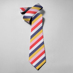Corbata Rayas Coloridas Retro 70s 80s Boda Elegante