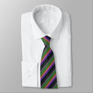 Corbata Rayas coloridas retro lindas