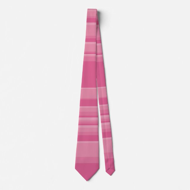 Corbata Rayas complejas en rosa (Anverso)