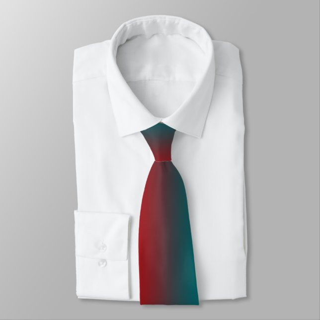 Corbata Rayas de arcoíris rojas y turquesa del suroeste (Atado)