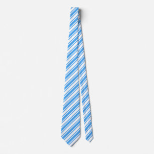 Corbata Rayas de caramelo azul y blanco