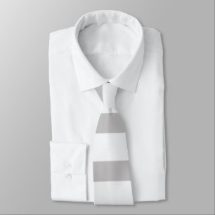 Corbata Rayas de caramelo modernas grises blancas