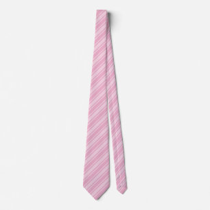 Corbata Rayas de caramelo rosa pálido
