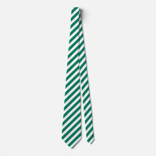 Corbata Rayas de caramelos verdes y blancos