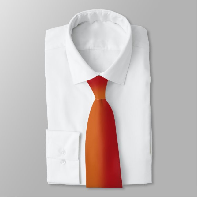 Corbata Rayas de carreras naranjas y rojas del suroeste (Atado)