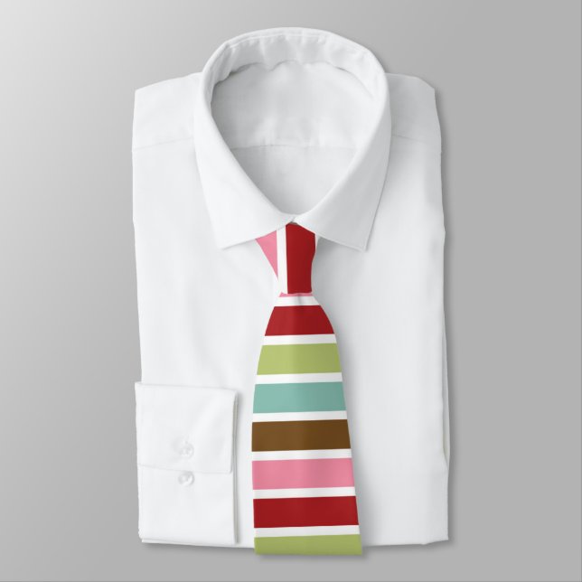 Corbata Rayas de color (Atado)