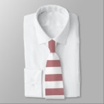 Corbata Rayas de color sólido a rayas Rosa y turbias<br><div class="desc">Corbata de corbata a rayas clásicas de color blanco y rosa polvoriento boda. El rosa polvoriento le rayó la corbata de cuello. Corbata a rayas de los padrinos.</div>