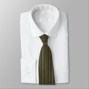 Corbata Rayas de corriente en verde oliva