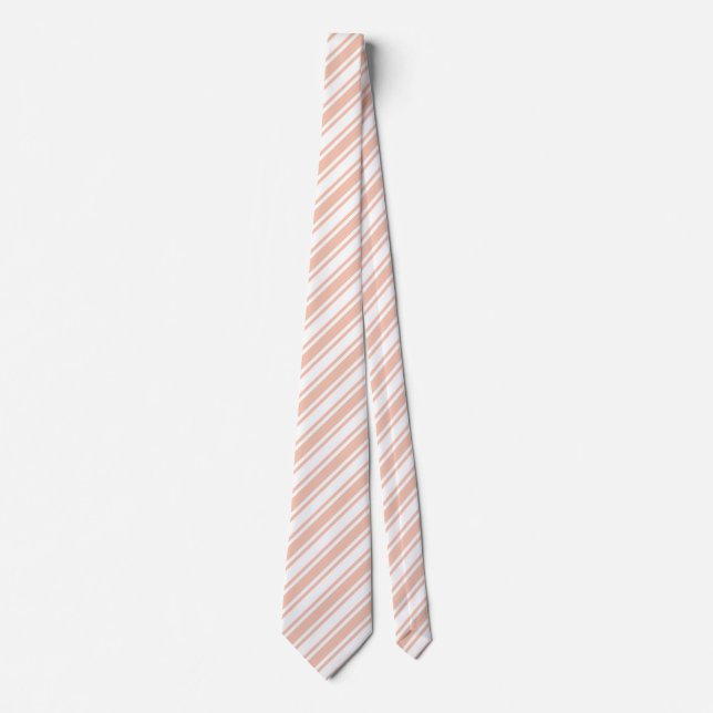 Corbata Rayas de dulces y caramelos blancos (Anverso)