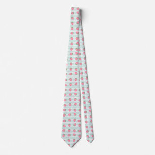 Corbata Rayas de Fresa Rosadas
