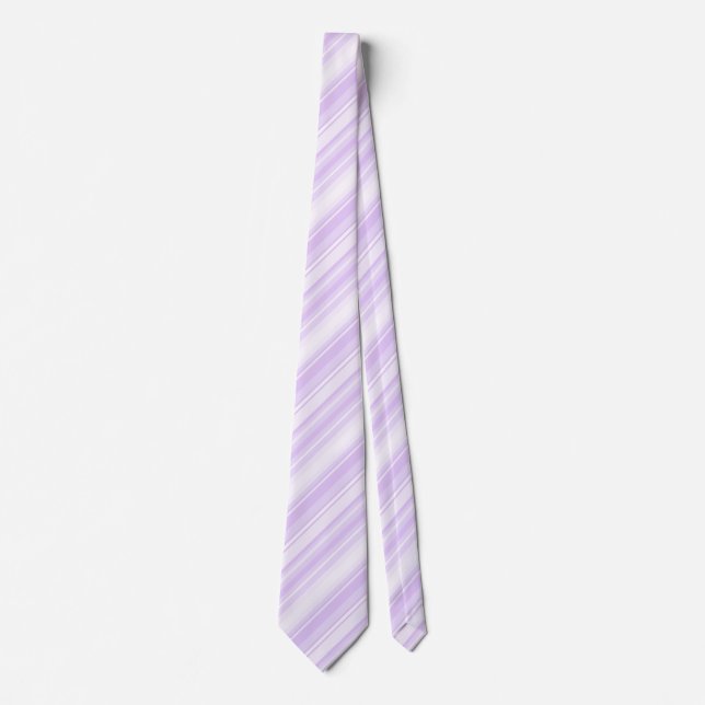 Corbata Rayas de lilac (Anverso)
