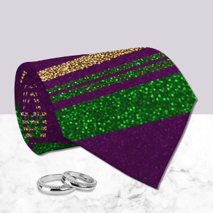 Corbata Rayas de Mardi Gras 