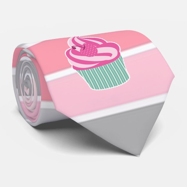 Corbata Rayas de Moda, Cupcake (Enrollado)