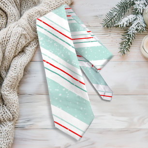 Corbata Rayas de Navidad de Magia y Maravilla Menta ID440
